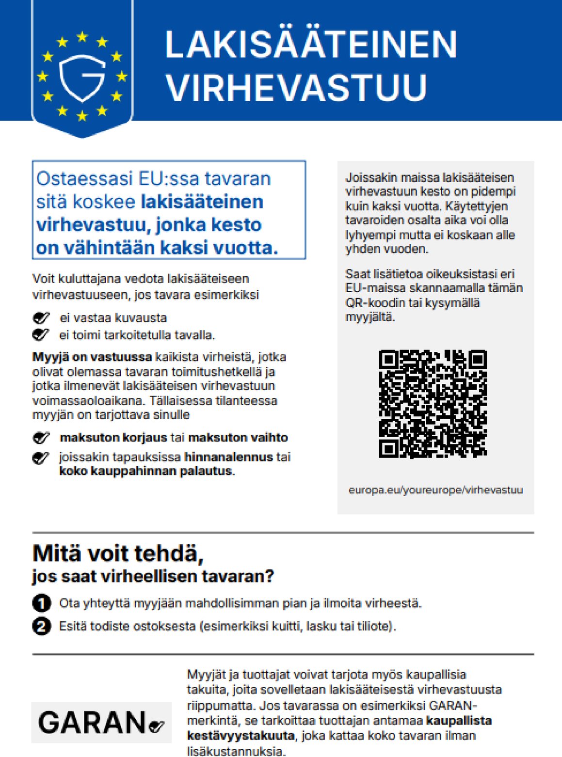 Gewährleistungslabel