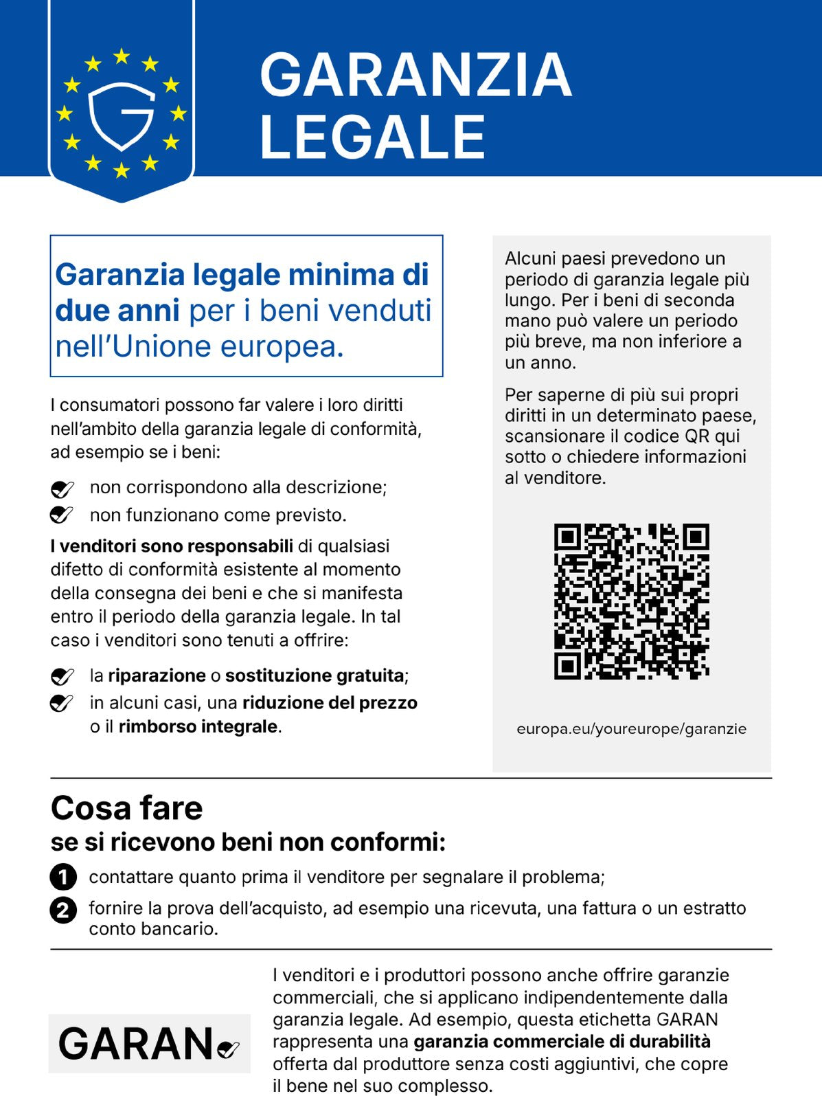 Etichetta di garanzia